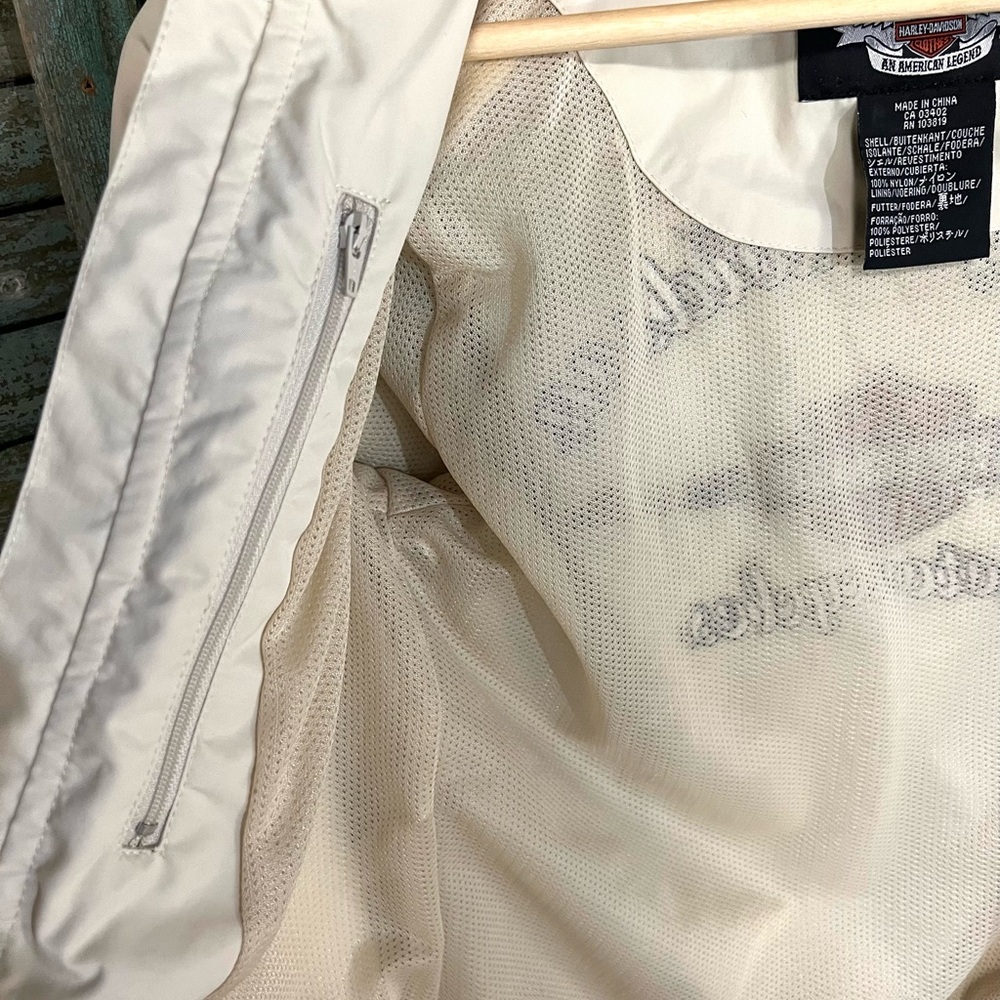 Harley Davidson Jacket Nylon Polyester Orange Xs … - image 4